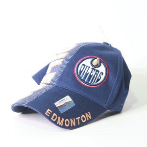 Vintage Edmonton Oilers Ballcap Adult Velcro Back